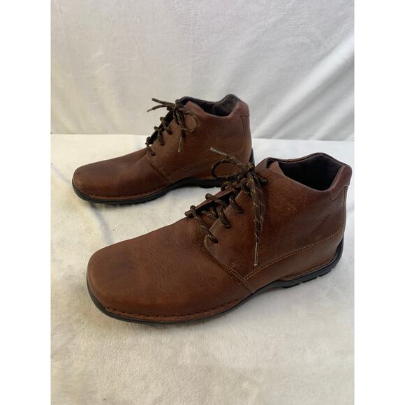 Cole Haan Glenn Chukka Mens Sz 9 Brown Leather Boots Lace Up Ankle Soft Comfort main image 7